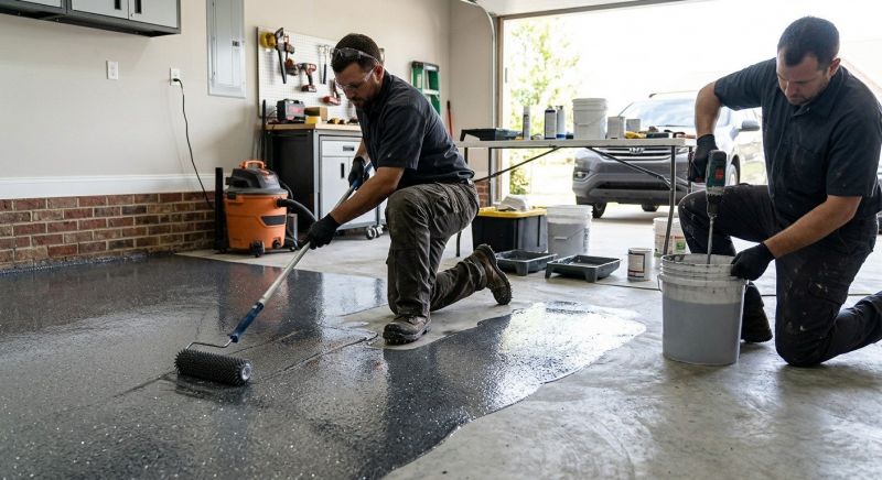 Epoxy Coating Installation in Woodbridge, VA