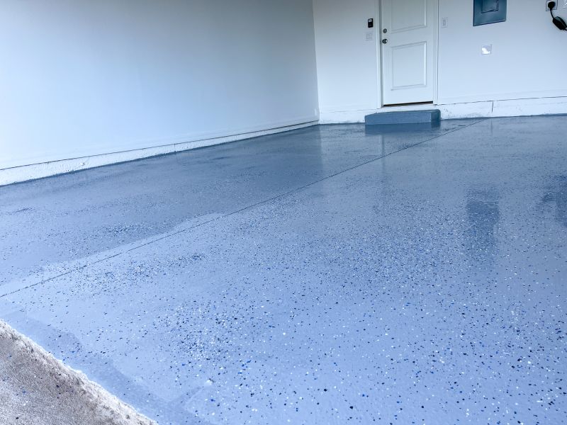 Speckled Garage Floor Painting in Columbia, SC