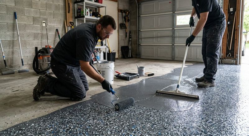 Garage Floor Staining in Charlotte, NC